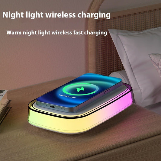 Smart Phone Universal Wireless Fast Charging Touch Small Night Lamp 15W