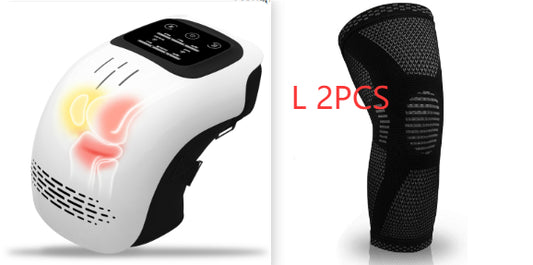 Electric Intelligent Kneading Heating Knee Massager Rechargeable Pain Relief Infrared Laser Vibration
