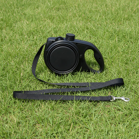 Retractable Pet Leash with Water Bottle