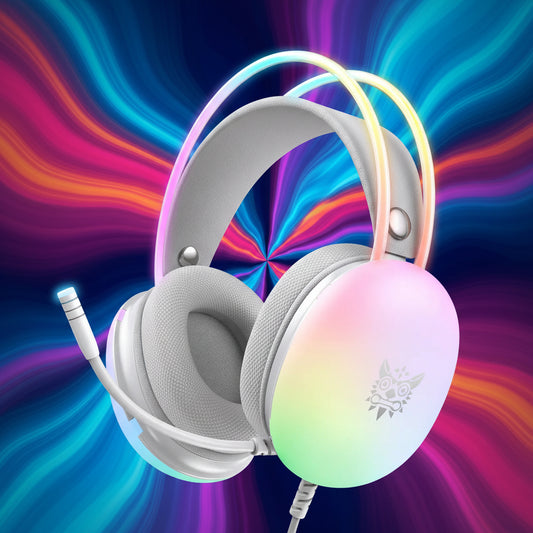 Wired RGB Gaming Headset with Microphone and Surround Sound
