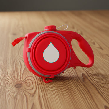 Retractable Pet Leash with Water Bottle