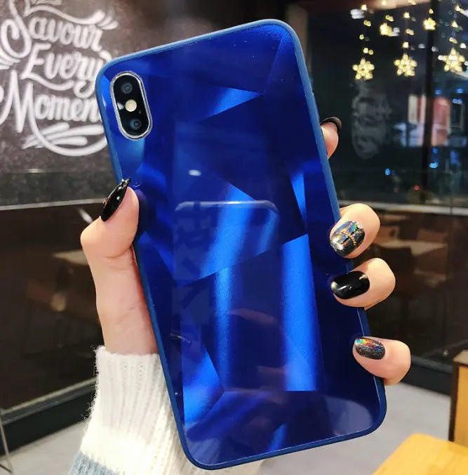 Colorful 3D Diamond Mirror Phone Case