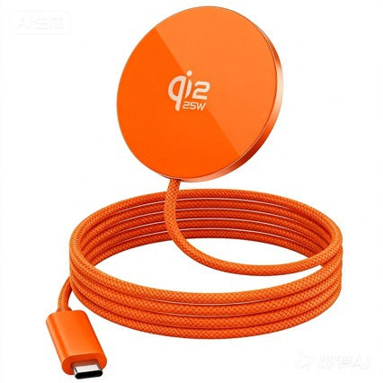 Ultra-Thin Magnetic Wireless Fast Charger 25W