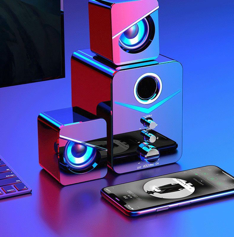 Universal LED Speaker for Computer Home Desktop Notebook