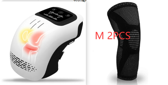 Electric Intelligent Kneading Heating Knee Massager Rechargeable Pain Relief Infrared Laser Vibration