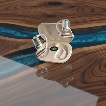 Ear-Mounted Bluetooth Headset with LED Display