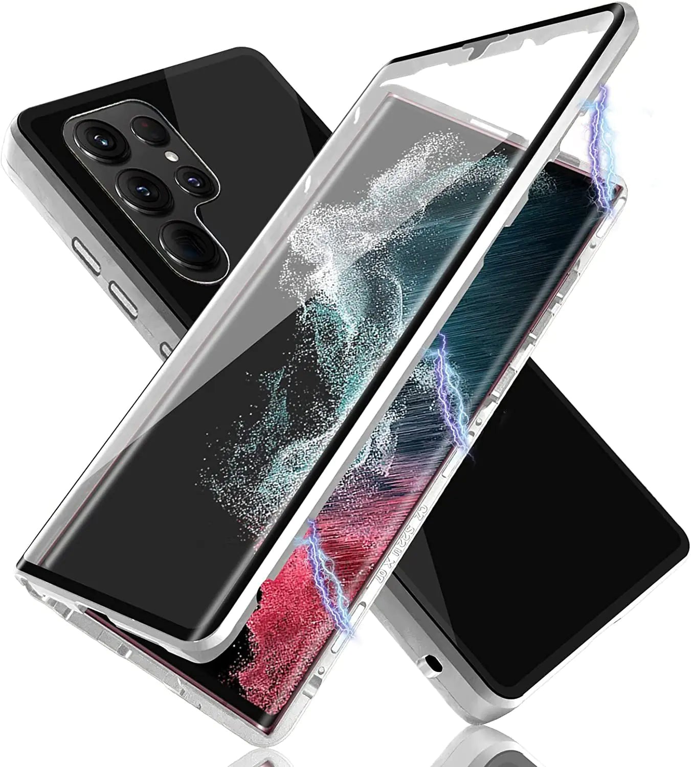 Magnetic Metal Dual-Sided Glass Case
