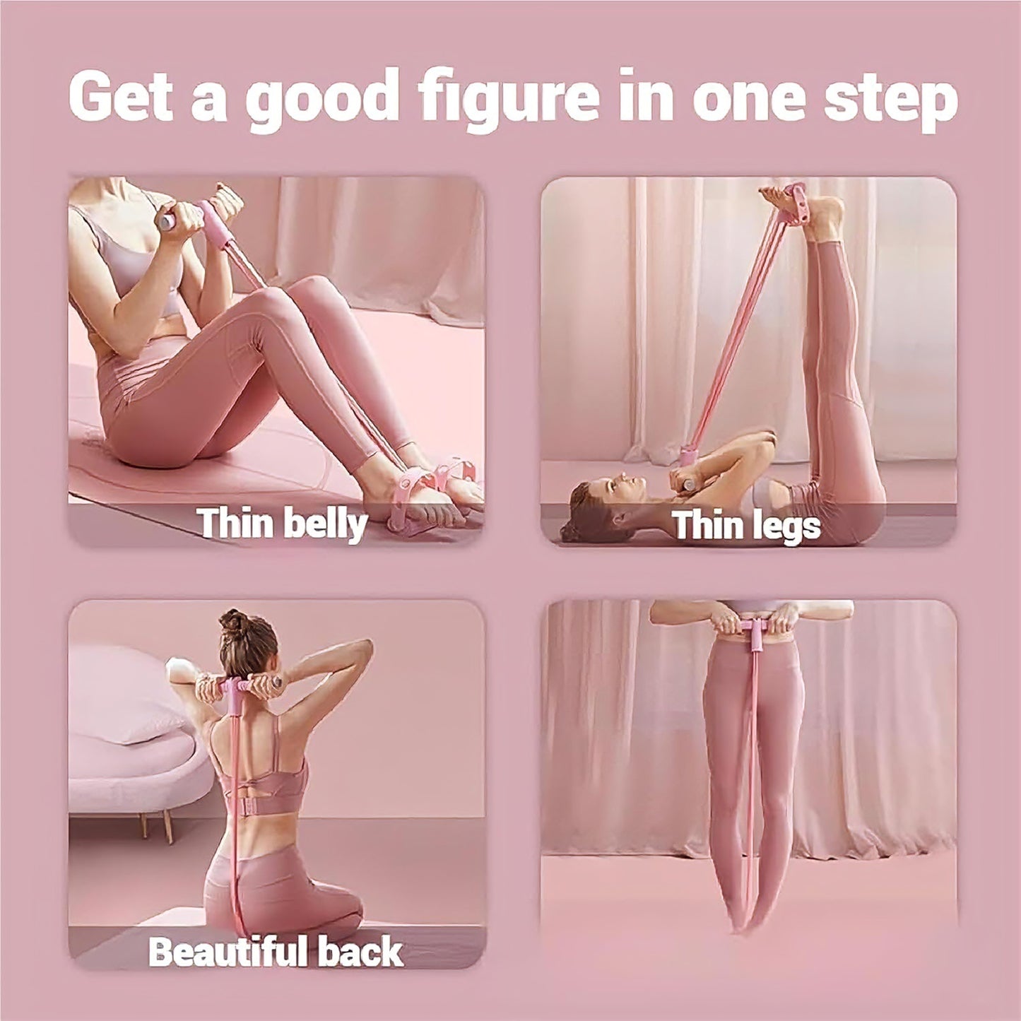 Foot Pedal High Resistance Band Stretching Slimming Home Training