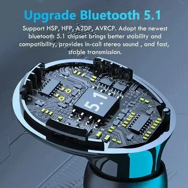 Noise Cancelling Bluetooth Earphones TWS Large Screen Intelligent Digital Display Power Bank