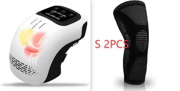 Electric Intelligent Kneading Heating Knee Massager Rechargeable Pain Relief Infrared Laser Vibration