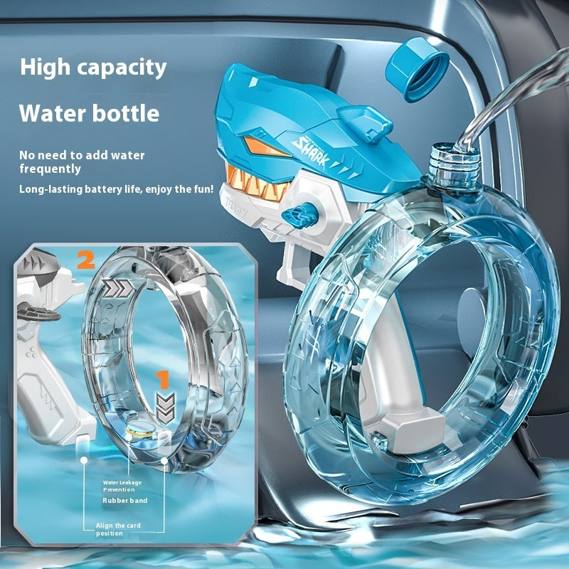 New Shark Electric Water Gun Toys Fully Automatic Continuous Fire Large Capacity Beach Summer Children's Water Playing Toys