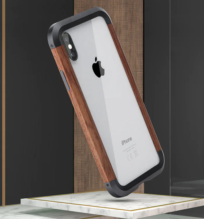 Vintage Wooden Frame Phone Case, Wood Phone Cover