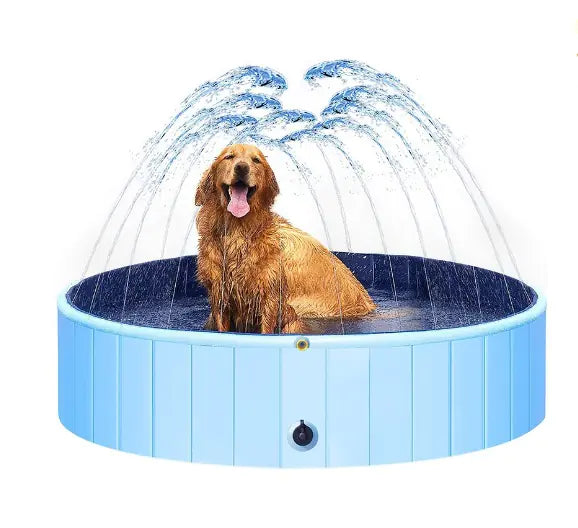 Foldable Pet Splash Pool for Dogs and Bathing Fun