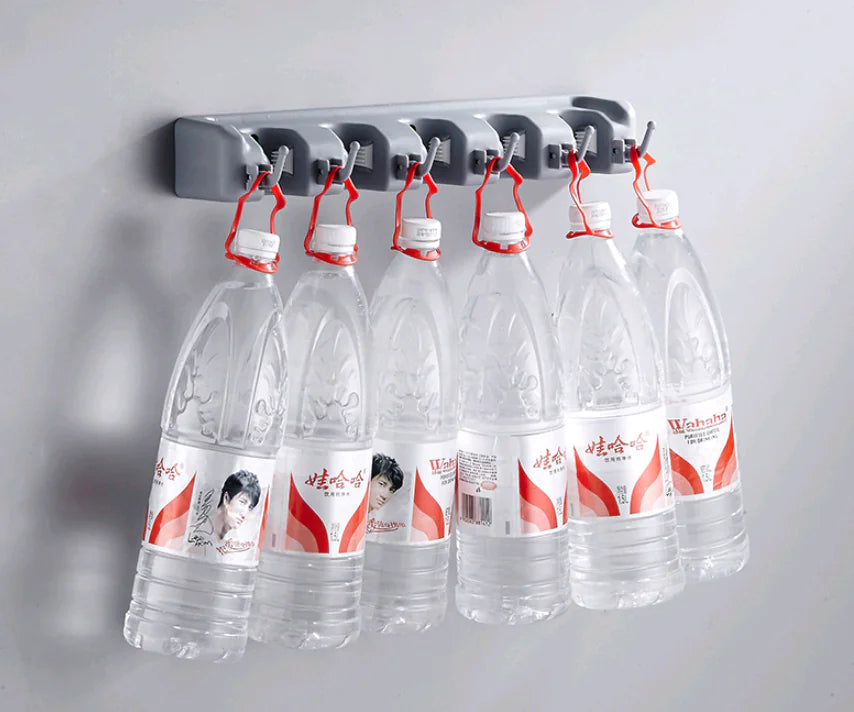 Multifunctional Mop Hook and Holder for Bathroom Door