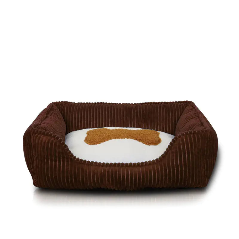 Washable Square Pet Bed for Deep Sleep