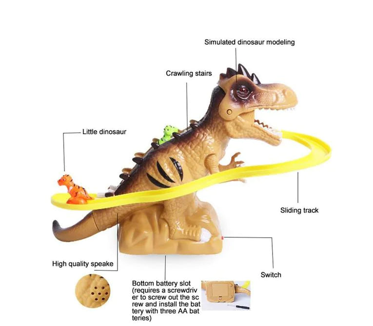 Dinosaur Slide with Electric Lights and Music Model