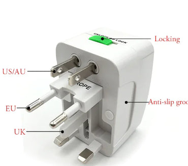 Universal Travel Adapter with Multiple Functions