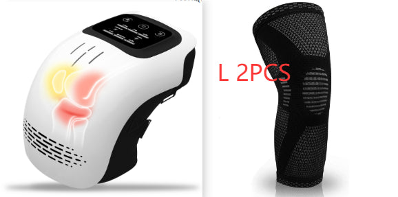 Electric Intelligent Kneading Heating Knee Massager Rechargeable Pain Relief Infrared Laser Vibration