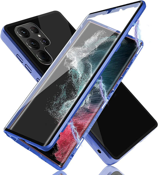 Magnetic Metal Dual-Sided Glass Case