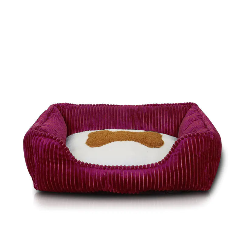 Washable Square Pet Bed for Deep Sleep