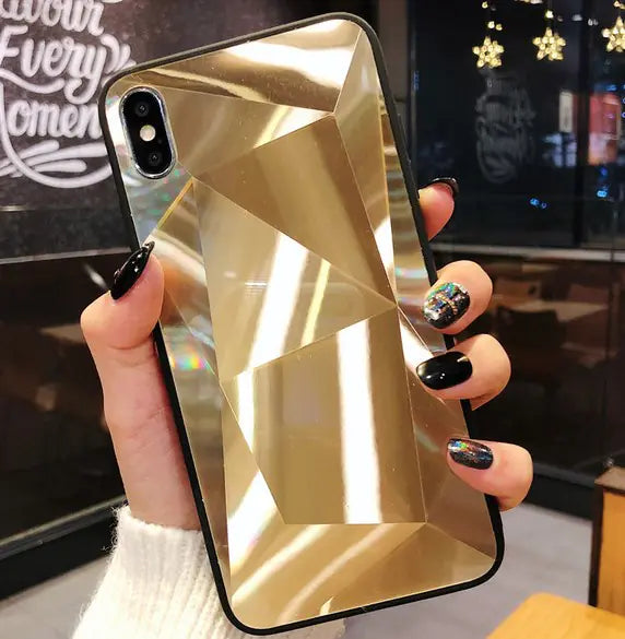 Colorful 3D Diamond Mirror Phone Case