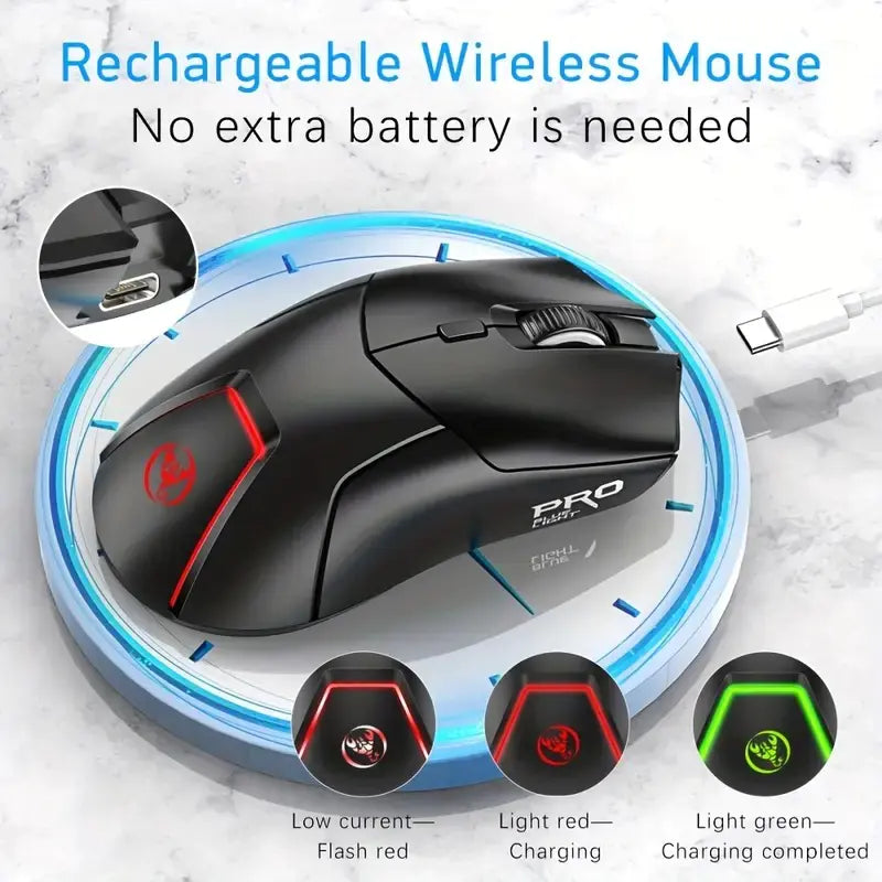 HXSJ 2.4G Wireless Gaming Mouse with 4000DPI