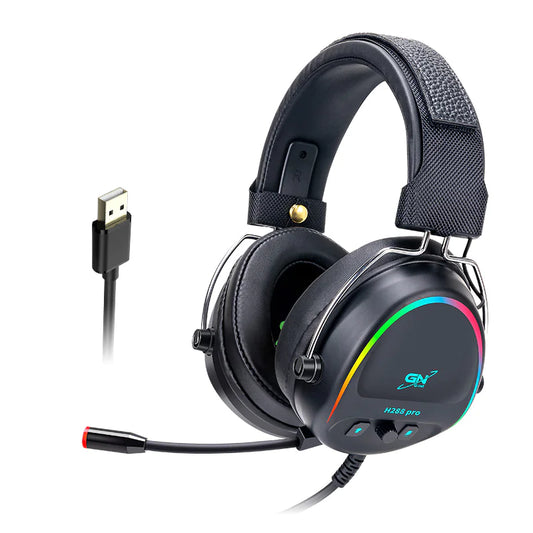 USB RGB Luminous Gaming Wired Headset With Microphone